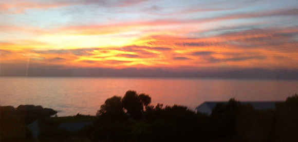 Sunrise over False Bay, Cape Town